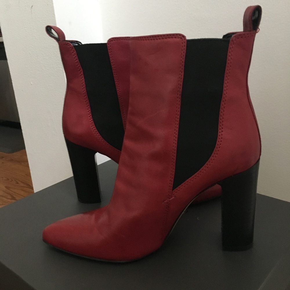 Vince Camuto Red Ankle Boots
